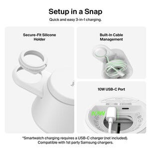 Belkin UltraCharge Modular laddstation Qi2, 25 W