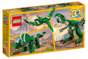 LEGO Creator 3-i-1 grønn dinosaur 31058, 7-12 år