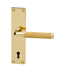 Habo Lexington dörrhandtag med långskylt, innerdörr