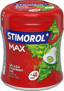 Tuggummi Stimorol Max Strawberry Lime