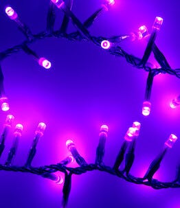Ljusslinga med 250 LED 2,5 m, för inom- och utomhusbruk