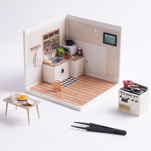 Rolife Super Creator miniatyrrom Happy Meals Kitchen, fra 14 år