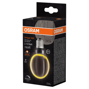 Osram Vintage 1906 Globe Smoke LED-pære E27 dimbar