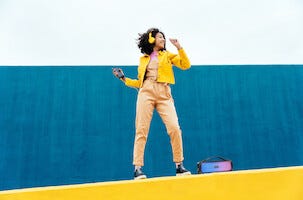 Streetz Boombox Bluetooth högtalare med regnbågsbelysning