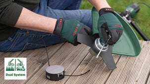 Bosch AFS 23-37 röjsåg elektrisk, med tråd och knivar