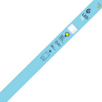 LED lysrör T8 G13 9 W 60 cm varmvitt