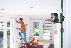 Krysslaserpass Bosch PCL20 + teleskopstång TP320