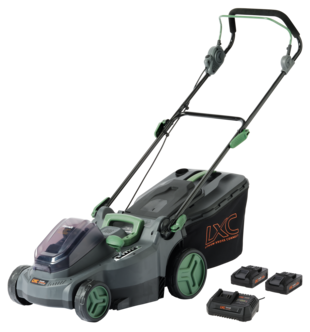 Cocraft LXC LM370-BL gressklipper med lader + 2 batterier