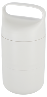 Matboks med 2 rom, 600 + 500 ml, plast, beige