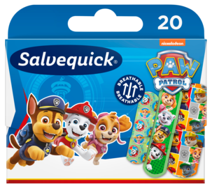 Salvequick plåster Paw Patrol, olika storlekar, 20-pack