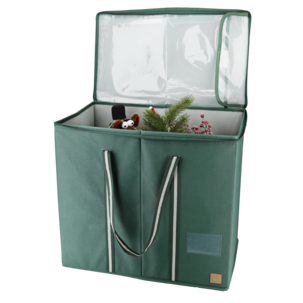 Joulukoristeiden säilytyslaatikko kannella 51x31x45 cm