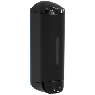 Sjampo- og såpepumpe plast, vegghengt, svart, 250 ml