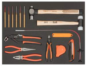 Bahco verktøyskap, 215 deler