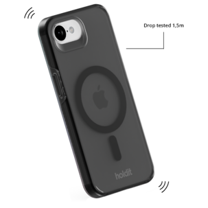 Holdit Transparent Case MagSafe iPhone 16e mobildeksel
