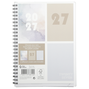 Veckokalender 2027 A5, spiralbunden
