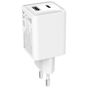 Laturi USB-C ja USB-A GaN, 32 W