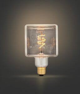 Rökfärgad lampa E27 dimbar LED Smokey, extra varmvit