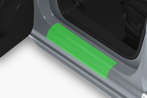 Suojakalvo auton kynnykseen läpinäkyvä 20 x 120 cm