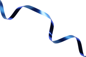 Gavebånd på rull, plast, blått, 20 meter