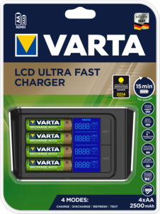 Batteriladdare VARTA LCD Ultra Fast