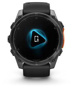 Garmin Fenix 8 träningsklocka med GPS grå-svart