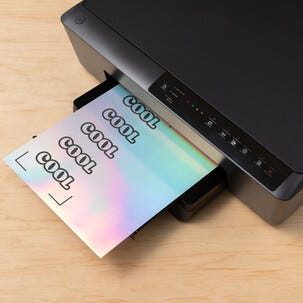 Cricut Printable Vinyl A4 Silver, 10 ark