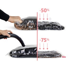 Vakuumpåsar för kläder och täcke, 2-pack