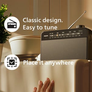 Philips TAR2509 bärbar FM/MW-radio