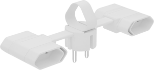 Jatkojohto, 4-osainen sisäkäyttöön, haaroituspistorasia, europistorasia