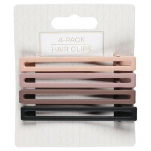 Hiusklipsi, 4 kpl, teräs