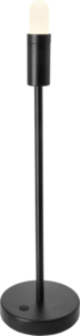 Northlight Ladattava lampunjalka, 46,5 cm, musta