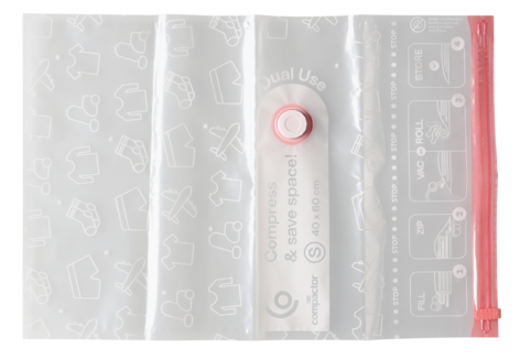 Vakuumpåsar för kläder och täcke, 2-pack