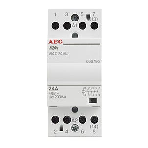 Kontaktor 4-pol 24 A AEG