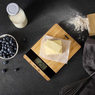 Princess Digitaalinen keittiövaaka, bambu, enintään 5 kg