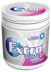 Tuggummi Extra White Bubblemint på burk, 84 g