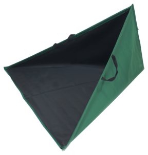 Trekantig lövsäck m handtag, hopfällbar, 84 x 130 cm