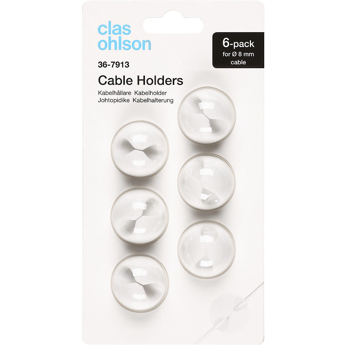 Kabelhållare Clas Ohlson