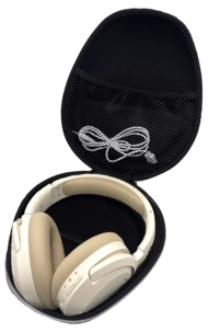 Exibel hodetelefonetui til over-ear og on-ear, grå 