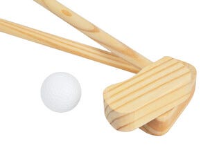 Golfset i trä för barn, från 3 år