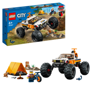 LEGO City Seikkailuja nelivetomaasturilla 60387, yli 6-vuotiaille