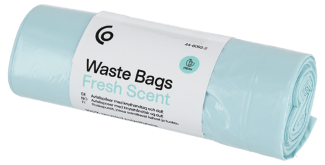 Avfallspåsar med doft och knythandtag 30 l, 20-pack