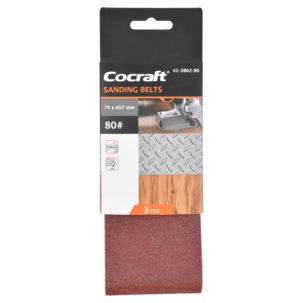 Cocraft slipband till bandslip 75 x 457 mm, 3-pack