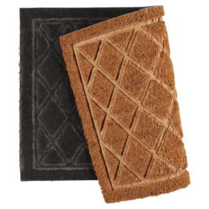 Dörrmatta Diamonds inomhus, kokosfiber, 40 x 60 cm