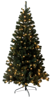 Julgran med inbyggd belysning, 210 cm