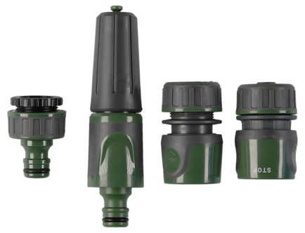 Perussarja, jossa ruiskusuutin ja liittimiä