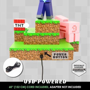 Paladone Minecraft bordslampa, Steve Diorama