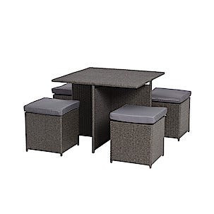 Ulkokalusteet polyrottinkia Cube