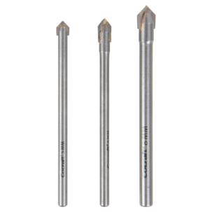 Cocraft borrsats glas och kakel 5, 6 och 8 mm, 3-pack