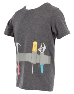 T-shirt barn Tool Belt, grå