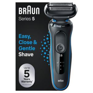 Braun Series 5 51-B1000s blå, rakapparat Wet & Dry